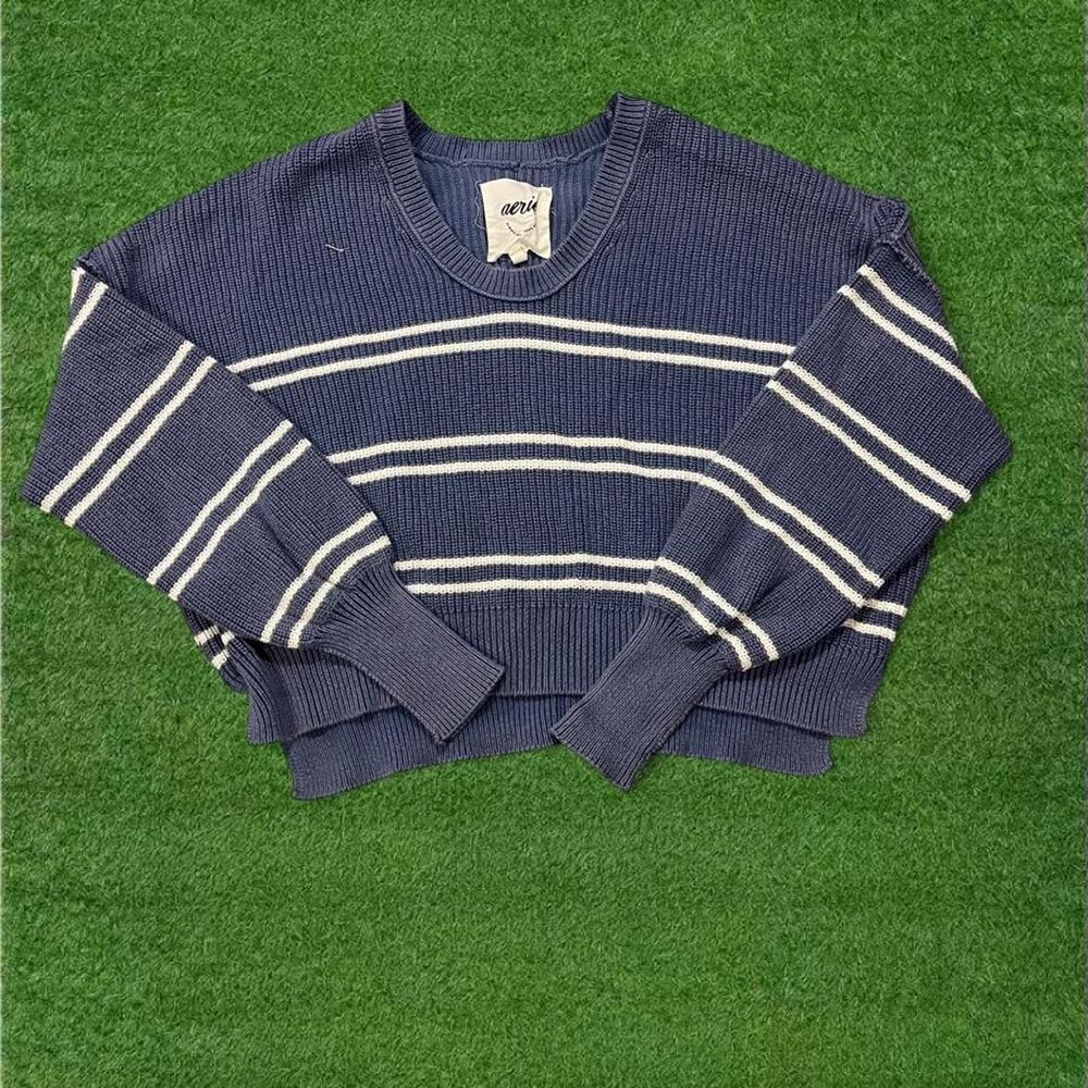 Aerie Women's Navy and Blue Jumper